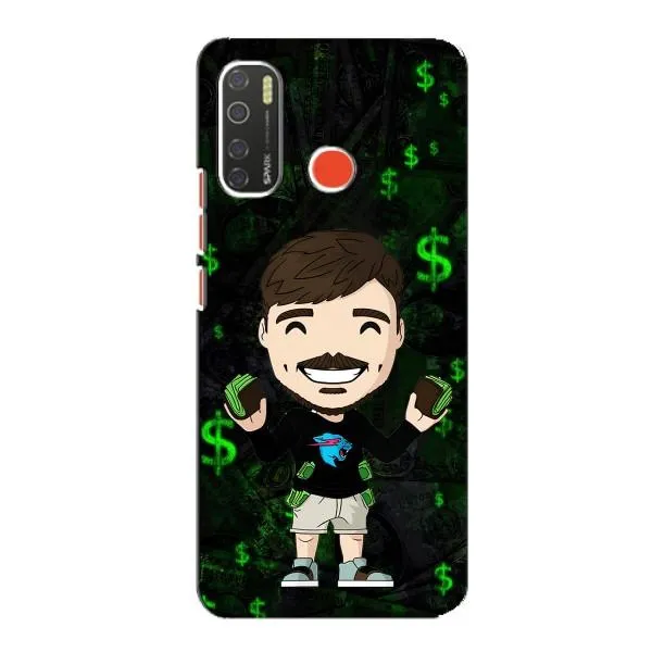 Чохол з принтом «Блогер Beast» для TECNO Spark 5