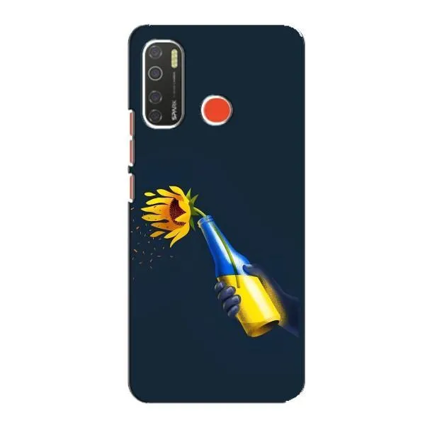 Чехол с принтом «Коктейль молотова» для TECNO Spark 5