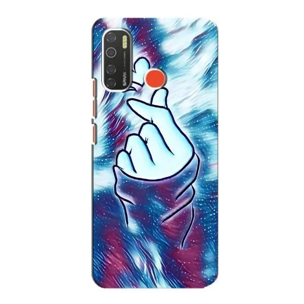 Чохол з принтом «Радужне серце» для TECNO Spark 5