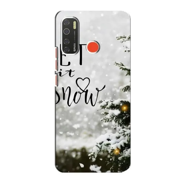 Чехол с принтом «Let it snow» для TECNO Spark 5
