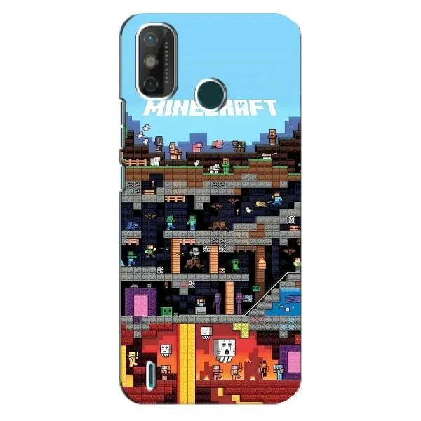 Чехол с принтом «фон Minecraft» для TECNO Spark 6 GO (KE5) Чехол с принтом «фон Minecraft» для TECNO Spark 6 GO (KE5)