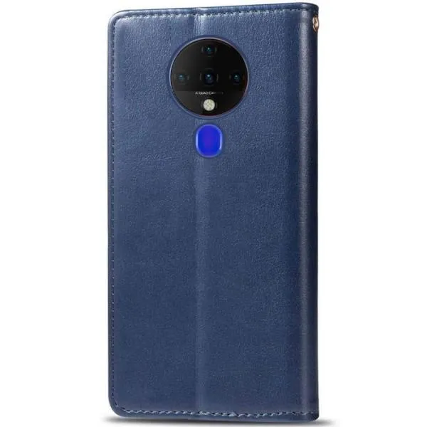 Кожаный чехол книжка GETMAN Gallant (PU) для TECNO Spark 6 — Синий — фото 2 Кожаный чехол книжка GETMAN Gallant (PU) для TECNO Spark 6 — Синий — фото 2