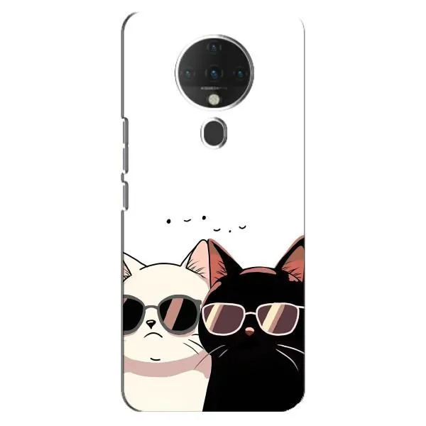 Чехол с принтом «Коты в очках» для TECNO Spark 6 Чехол с принтом «Коты в очках» для TECNO Spark 6