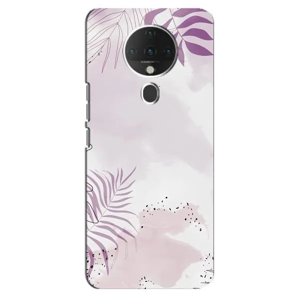 Чехол с принтом «Фиолетовые листья» для TECNO Spark 6
