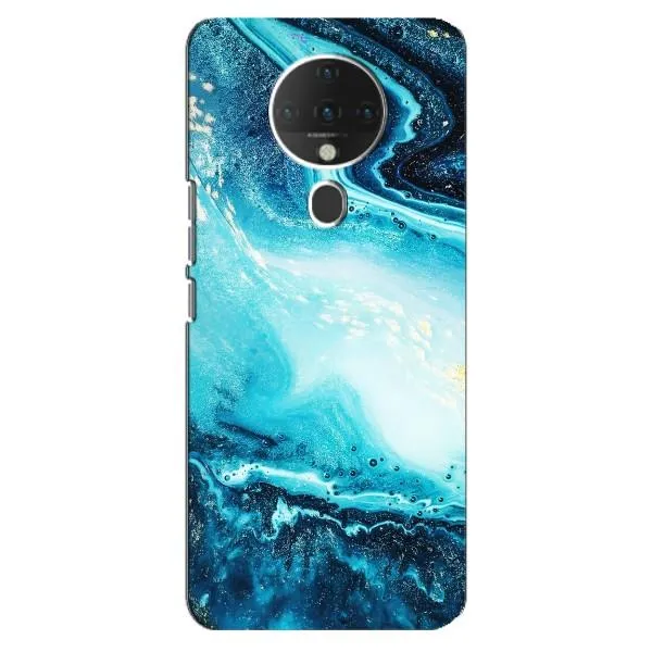 Чехол с принтом «Голубой мрамор» для TECNO Spark 6