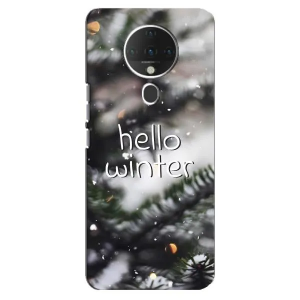 Чехол с принтом «Hello winter» для TECNO Spark 6