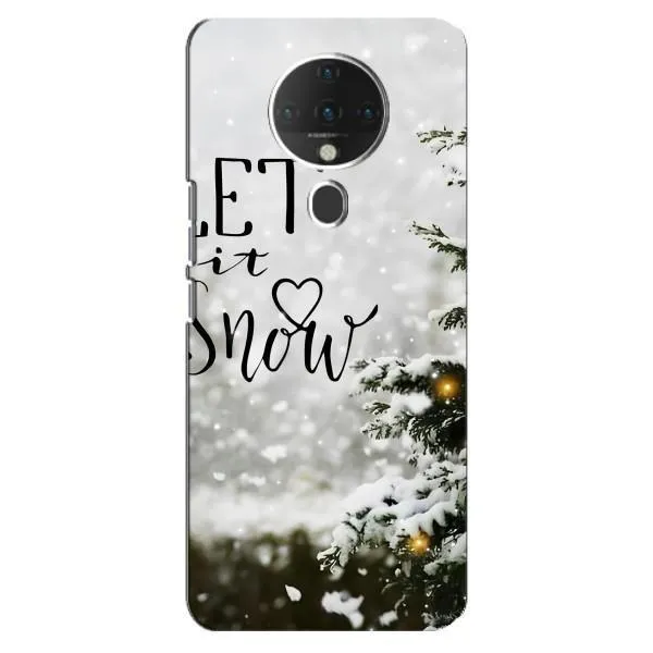 Чехол с принтом «Let it snow» для TECNO Spark 6
