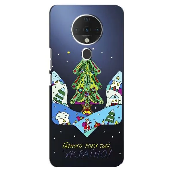 Чехол с принтом «Рождественский герб» для TECNO Spark 6