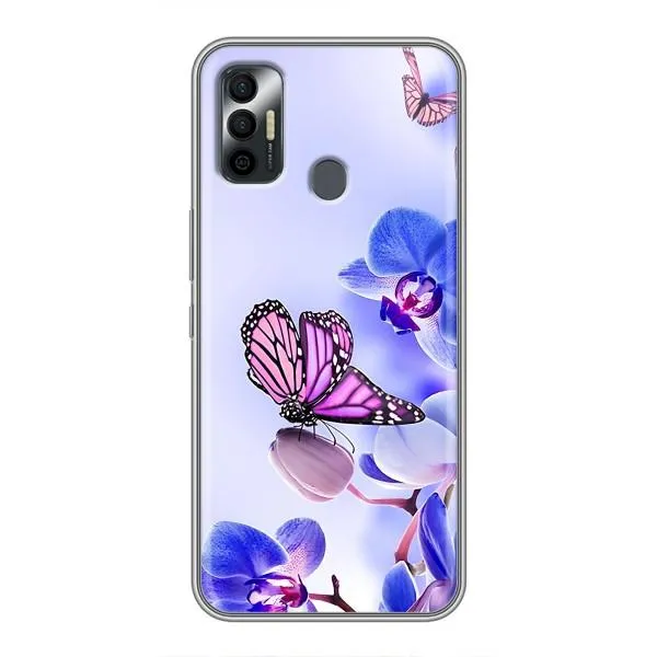 Чохол з принтом «Метелик на квітах» для TECNO Spark 7 (KF6n) Чохол з принтом «Метелик на квітах» для TECNO Spark 7 (KF6n)