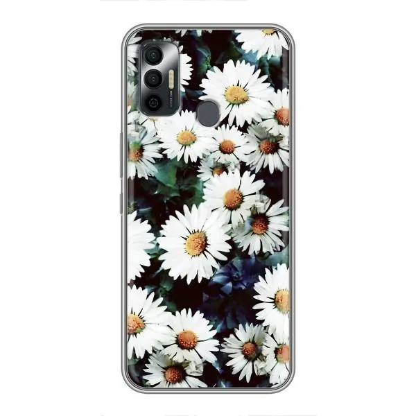Чохол з принтом «Ромашки» для TECNO Spark 7 (KF6n) Чохол з принтом «Ромашки» для TECNO Spark 7 (KF6n)