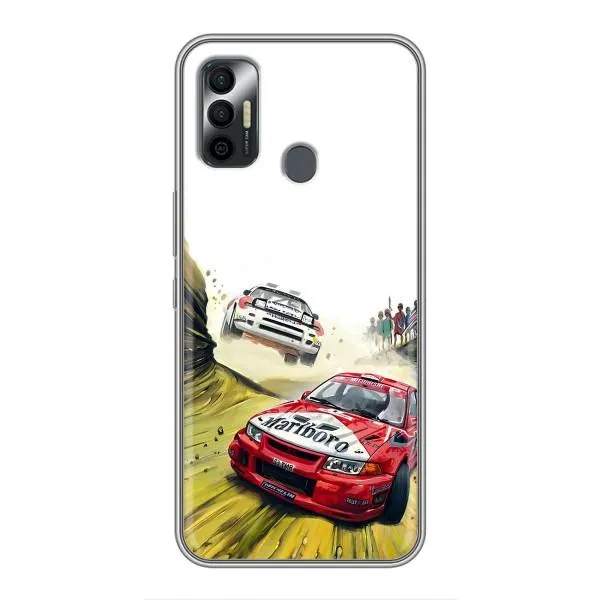 Чохол з принтом «Гоночні Тачки» для TECNO Spark 7 (KF6n)