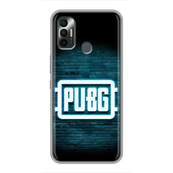 Чехол с принтом «Лого PUBG» для TECNO Spark 7 (KF6n)
