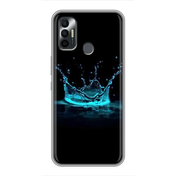 Чохол з принтом «Крапля корони» для TECNO Spark 7 (KF6n)