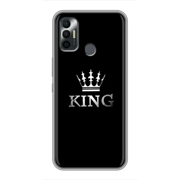 Чохол з принтом «KING» для TECNO Spark 7 (KF6n)