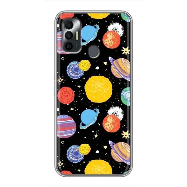 Чохол з принтом «Намальовані планети» для TECNO Spark 7 (KF6n) Чохол з принтом «Намальовані планети» для TECNO Spark 7 (KF6n)