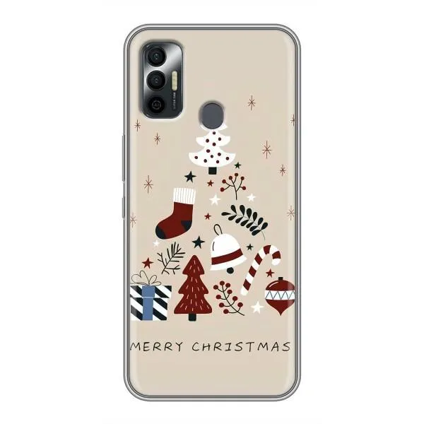 Чехол с принтом «Merry Christmas» для TECNO Spark 7 (KF6n) Чехол с принтом «Merry Christmas» для TECNO Spark 7 (KF6n)