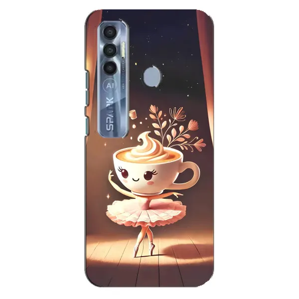 Чехол с принтом «Балерина капучина» для TECNO Spark 7 Pro