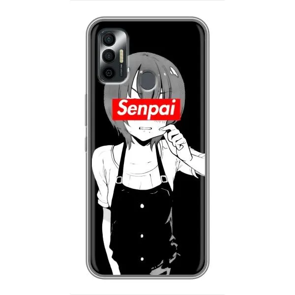 Чехол с принтом «Senpai» для TECNO Spark 7P