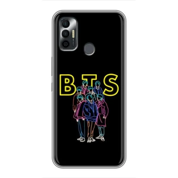 Чехол с принтом «BTS стайл» для TECNO Spark 7P