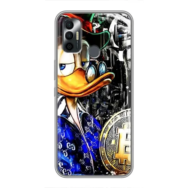 Чехол с принтом «Биткойн Скрудж» для TECNO Spark 7P