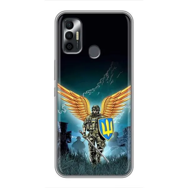Чехол с принтом «Солдат ЗСУ» для TECNO Spark 7P Чехол с принтом «Солдат ЗСУ» для TECNO Spark 7P