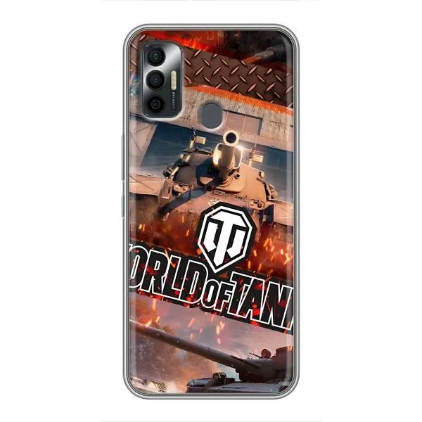 Чехол с принтом «World of Tanks» для TECNO Spark 7P