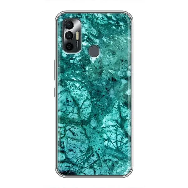 Чехол с принтом «Зеленый мрамор» для TECNO Spark 7P Чехол с принтом «Зеленый мрамор» для TECNO Spark 7P