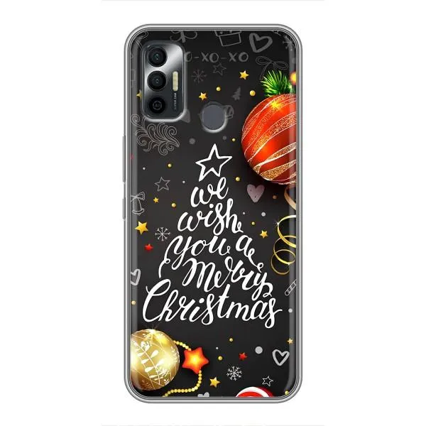 Чохол з принтом «Ялинка» для TECNO Spark 7P