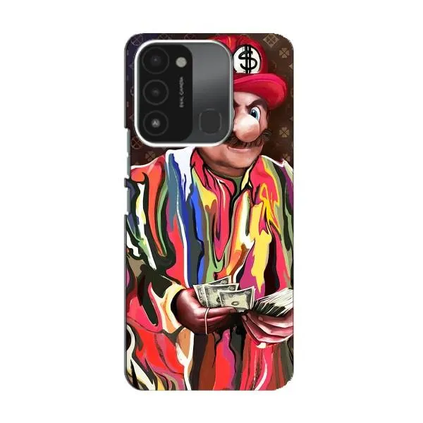 Чохол з принтом «Mario LV» для TECNO Spark 8C