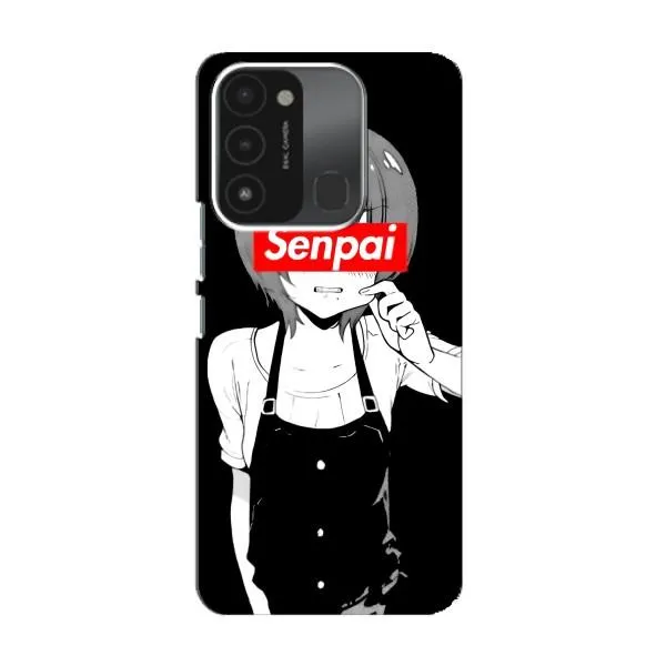 Чохол з принтом «Senpai» для TECNO Spark 8C