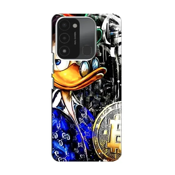 Чехол с принтом «Биткойн Скрудж» для TECNO Spark 8C