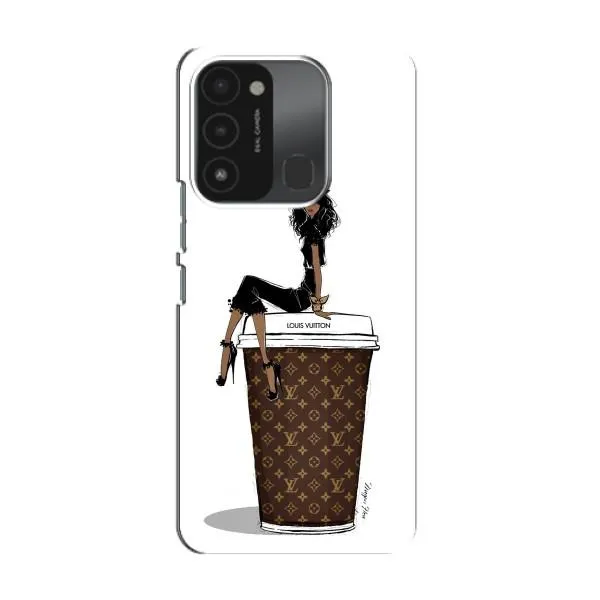 Чехол с принтом «кофе LOUIS VUITTON» для TECNO Spark 8C