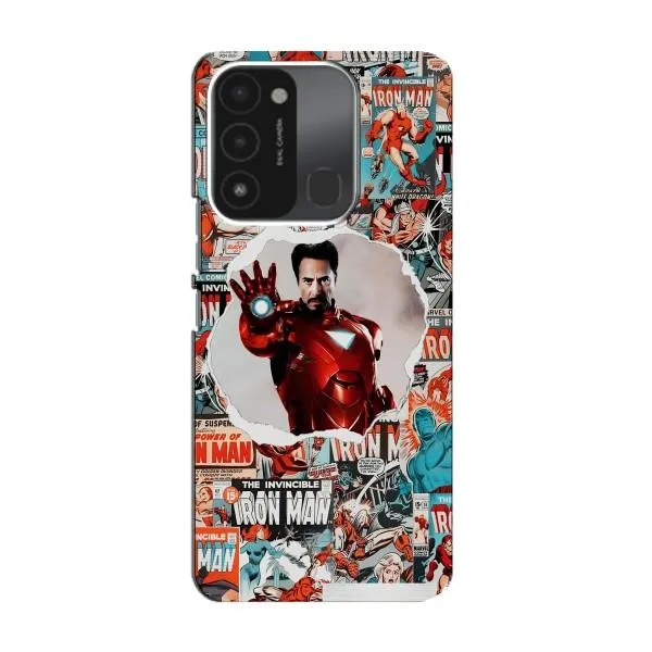 Чохол з принтом «Айронмен» для TECNO Spark 8C
