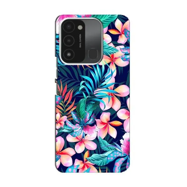 Чехол с принтом «Красочные цветы» для TECNO Spark 8C