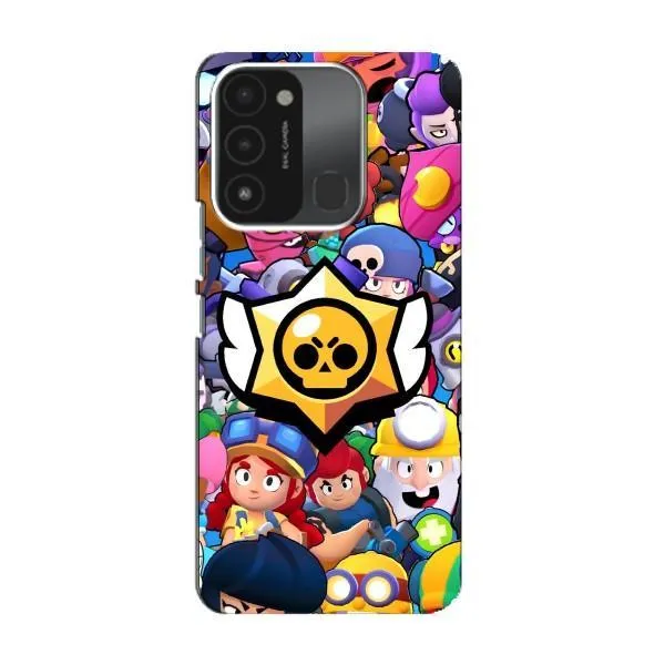 Чохол з принтом «Лого Brawl Stars» для TECNO Spark 8C Чохол з принтом «Лого Brawl Stars» для TECNO Spark 8C