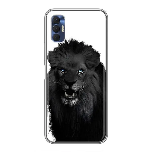 Чехол с принтом «Черный ЛЕВ» для TECNO Spark 8P