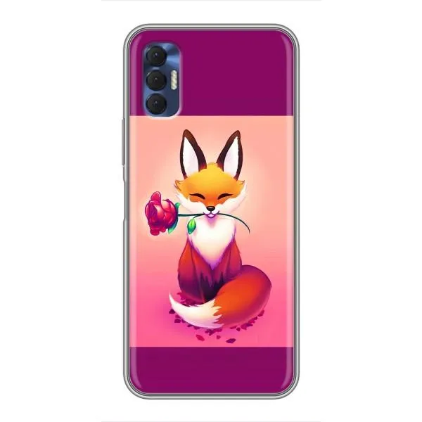 Чехол с принтом «Лисичка с розочкой» для TECNO Spark 8P Чехол с принтом «Лисичка с розочкой» для TECNO Spark 8P