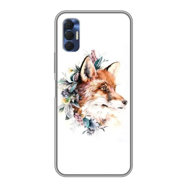 Чехол с принтом «Лисичка в цветочках» для TECNO Spark 8P Чехол с принтом «Лисичка в цветочках» для TECNO Spark 8P