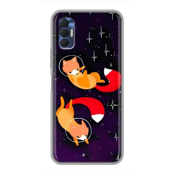Чехол с принтом «Лисички космонавты» для TECNO Spark 8P Чехол с принтом «Лисички космонавты» для TECNO Spark 8P