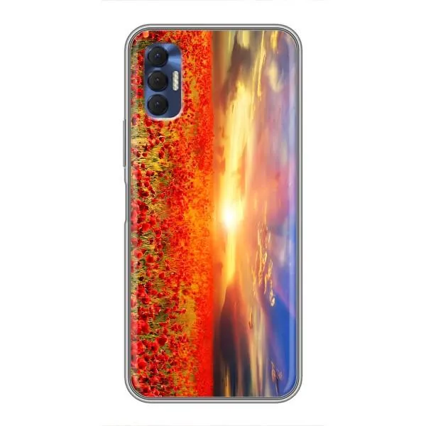 Чехол с принтом «Поле тюльпанов» для TECNO Spark 8P