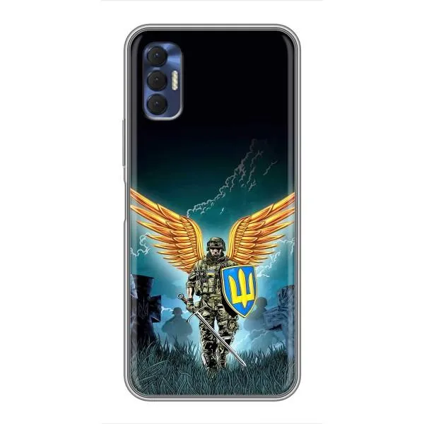 Чехол с принтом «Солдат ЗСУ» для TECNO Spark 8P