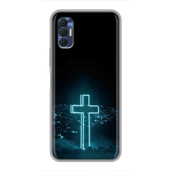 Чехол с принтом «Крест и город» для TECNO Spark 8P Чехол с принтом «Крест и город» для TECNO Spark 8P