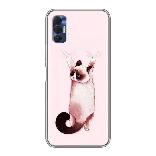 Чехол с принтом «Котик падает» для TECNO Spark 8P