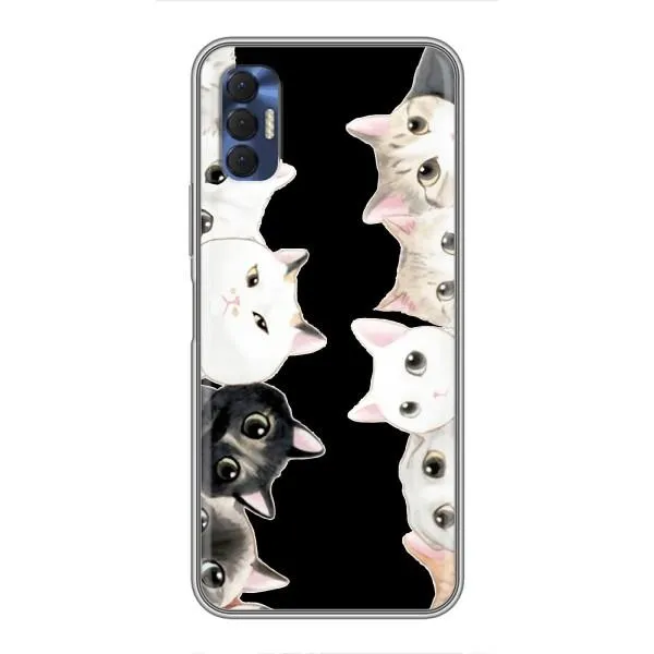 Чехол с принтом «Взгляд котов» для TECNO Spark 8P