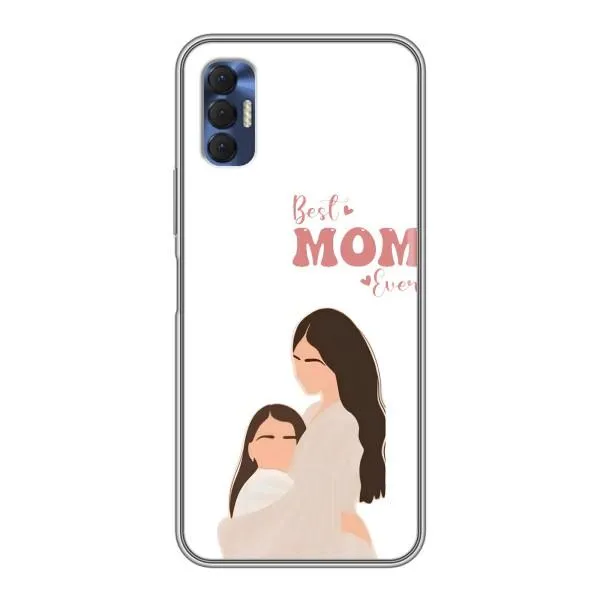 Чехол с принтом «Мама и дочка» для TECNO Spark 8P