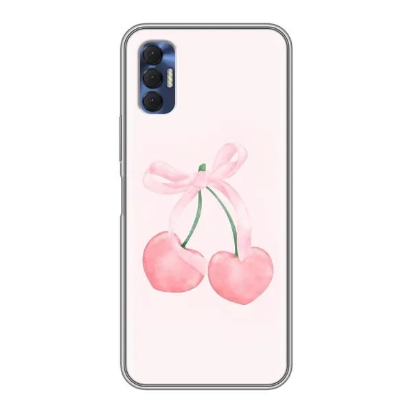 Чехол с принтом «Розовые вишни» для TECNO Spark 8P