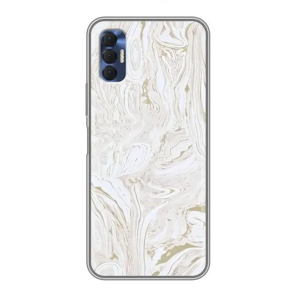 Чехол с принтом «Белый мрамор» для TECNO Spark 8P