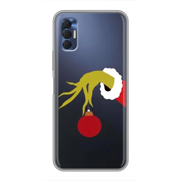 Чехол с принтом «Гринч с игрушкой» для TECNO Spark 8P