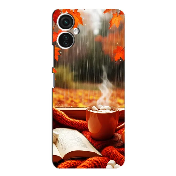 Чехол с принтом «Кофе и дождь» для TECNO Spark 9 Pro