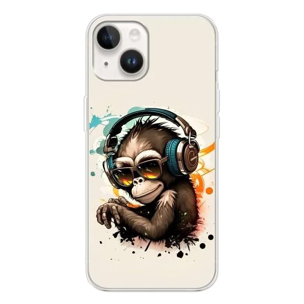 Чохол з принтом «Макака в навушниках» для TECNO Spark Go 1 Чохол з принтом «Макака в навушниках» для TECNO Spark Go 1